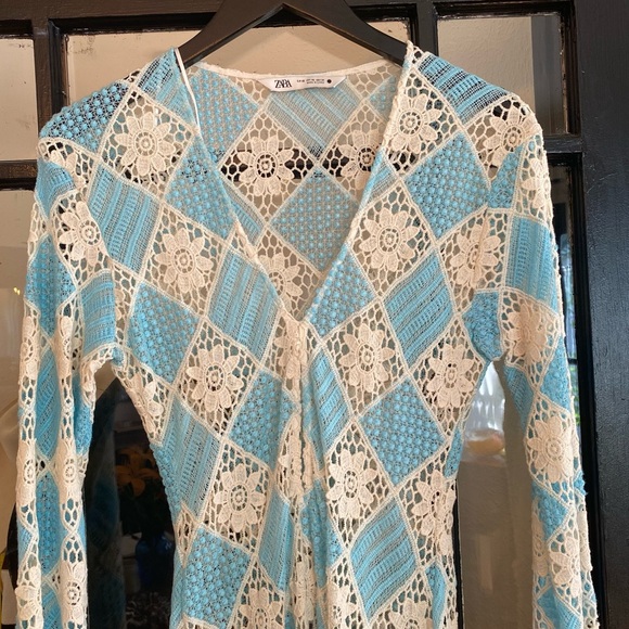 Zara Crochet Midi Dress - Picture 2 of 8